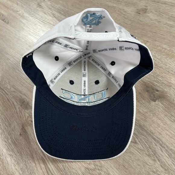UNC North Carolina Tar‎ Heels Hat Snapback College White The Game Bar Line Cap - Picture 3 of 8
